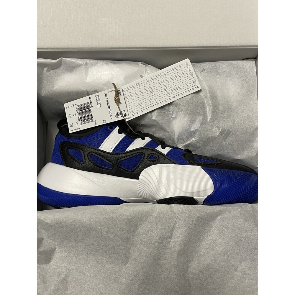 Adidas Trae Unlimited Lucid Blue / Black / White IG6694‎ Grade-School Size 6Y - Picture 6 of 7